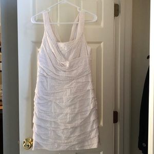 Express ruched eyelet dress